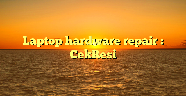 Laptop hardware repair : CekResi