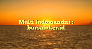 Multi Indomandiri : bursaloker.id